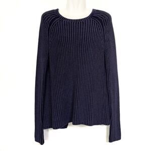 Stitch Fix Olive + Oak Blue Open Back Sweater